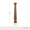 Twine Acacia Wood Mojito Muddler for Cocktails with Jute Storage Pouch, Bar Accessories, Cocktail Muddler, Drink Muddler, Set of 1, Wood Grain