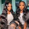 SUNTU 30 Inch Wear and Go Glueless Wigs Human Hair Pre Plucked Pre Cut for Beginners 5x5 HD Lace Closure Wigs Human Hair 180% Density Body Wave Lace Front Wigs 3 Seconds to Wear Glueless Wig(30 Inch)
