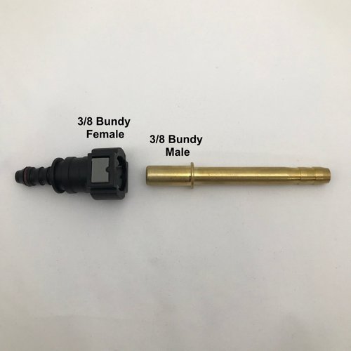 Fuel Line Quick Connector 5/16” Barb to 3/8” Bundy Female