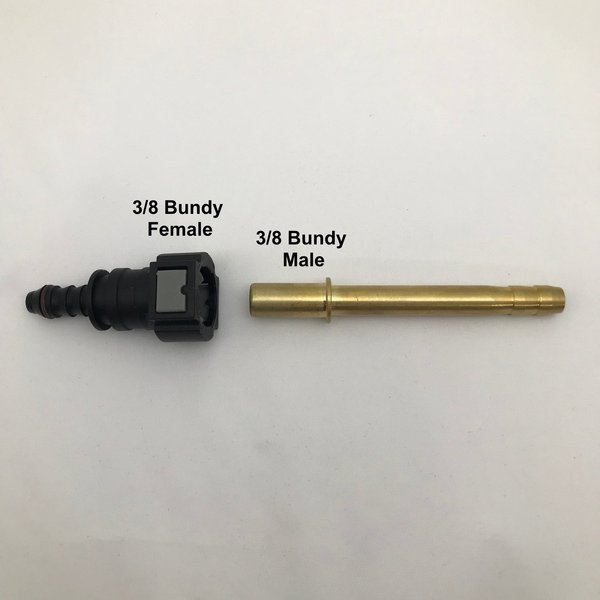 Fuel Line Quick Connector 5/16” Barb to 3/8” Bundy Female