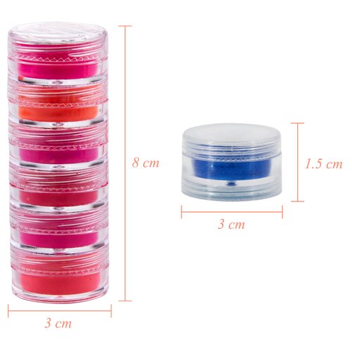 Duufin 54 Colors Pigment Nail Powder Colorful Luminous Powder Iridescent Glitter Pearlescent High Gloss Nail Powder Halo Powder Nails Pigment for Nail Art, Body and Craft