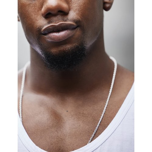 Waitsoul 925 Sterling Silver Rope Chain Lobster Clasp 2.5mm Silver Chain for Men Women Silver Necklace Chain 16-30 Inches(20)