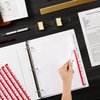 Avery 8 Tab Dividers for 3 Ring Binder, Easy Print & Apply Clear Label Strip, Index Maker Customizable White Tabs, 5 Sets (11437)