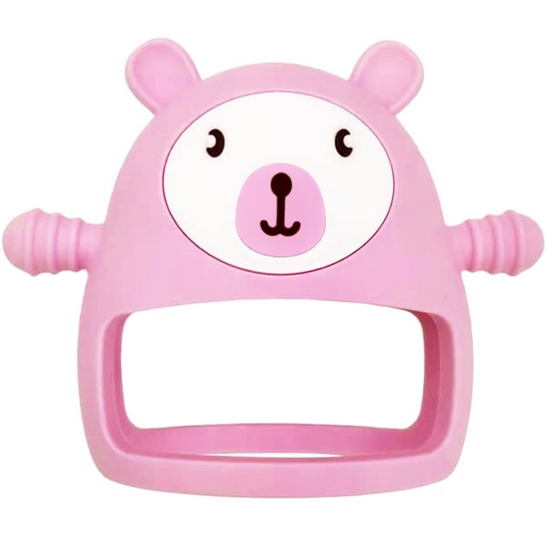 Baby Teething Toy, Silicone Baby Teether Toy for Babies, Hand Teether Pacifiers for Infants, Silicone Baby Mitten Teether for Soothing Teething Pain Relief, Baby Chew Toy