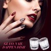 12 Pieces Nail Dappen Dishes Acrylic Nail Monomer Liquid Dishes Nail Glass Cups Powder Dappen Dishes Nail Polish Crystal Bowls Nail Clear Holders for Nail Extension Supplies