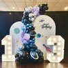 60pcs 12inch Space Balloons, Black Metallic Blue Purple Silver Balloons for Birthday Astronaut Space Themed Party Decorations