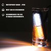 WINECO Amber/White LED Strobe Lights Kit - 8pcs 12-LED Flashing Emergency Warning Lights for Trucks, Cars and Vehicles