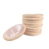10pcs Powder Puff Cotton Cosmetic Powder Makeup Puffs Pads with Ribbon Face Powder Puffs for Loose and Foundation 2.36 inch. (Beige)