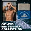 Gents Variety Men's Body Soaps - Moisturizing Bar Soap for Men, Smell Fresh and Clean, Washing Hands & Body, All Skin Types for Bath and Shower (Arctic Breeze, Carbon Timber Revival, Sandalwood Spice)