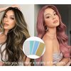 Warm Girl 48 PCS Clear Hair Extension Tape Tabs Double Sided Hair Extension Adhesive Tape Extensions Tape Replacement Hair Extension Tape for Hair Extensions