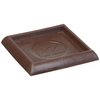 SoftTouch 4653395N Furniture Caster Cups Square for Carpet or Durable Hard Floors, 2 Inch, 4 Pack, Brown, 4 Piece