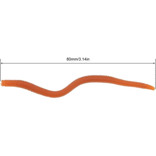 OriGlam 20pcs Bass Fishing Worms, Soft Plastic Worms, Drop Shot Worms, Soft Plastic Baits, Bass Fishing Lures, Worms Soft Stickbaits, Soft Worm Lures, Fresh Water Fishing Bait