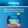 Dentemp Repair Kit - Repair-It Advanced Formula Denture Repair Kit (Pack of 3) - Denture Repair Kit Repairs Broken Dentures - Denture Repair to Mend Cracks & Replace Loose Teeth