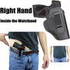 IWB Leather Holster for Inside Waistband Concealed Carry Fits:Taurus G2C G3C / G2S / TH9c TH40c COMPACT / PT111 MILLENNIUM G2 / 709 740 SLIM or Similar Sized Pistols