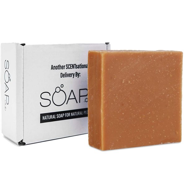 Sweet Almond Natural Bar Soap - Bath Soap infused with Goat’s Milk, Greek Yogurt - Exfoliating Artisan Soap with Ground Oatmeal, Sea Salt - Soap Bar Box makes an Ideal Present for Women by SOAP CLUB