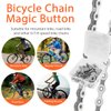 Evponk Bicycle Chain Tool Kit, 10 Pairs 6/7/8 Speed Reusable Bike Magic Buckle Missing Link Carbon Steel Bike Link Plier with Hook for Bicycle Chain Replacement