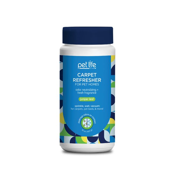 Pet Life Unlimited Carpet Refresher for Pet Homes | Odor Destroying & Neutralizing | Plant-Based Juniper Leaf Scent | Made in the USA | 16 Ounce