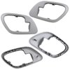 APPERFiT Interior Door Handle w/Bezel Kit (Gray) Compatible with 1995-2002 Chevy Chevrolet GMC Truck C1500 C2500 C3500 K1500 K2500 K3500 Suburban Tahoe Yukon Replaces 15708043 15708044