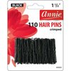 Annie 110 Hair Pins 1.5" Black #3332