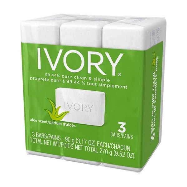 Ivory Bar Soap with Aloe 3 ea (Pack of 3)