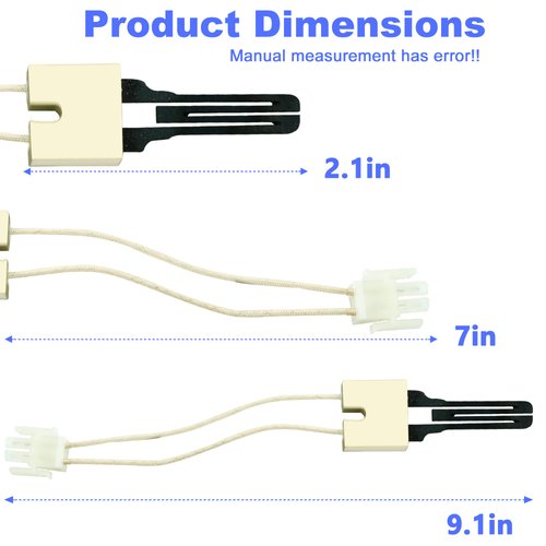 Puxyblue 62-22868-93 Furnace Ignitor Replace 62-22441-01, 62-22548-01, 62-23460-01 Fit for Goodman, Hot Surface Ignitor For Rheem Ruud Weatherking Furnace