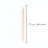 100PCS 75mm (3in) Cuticle Orange Wood Nail Sticks Pusher Manicure Pedicure Nail Remover Tool, Wooden Cuticle Pusher - Disposable Set Useful for Home & Salon -Won't Break Easily - Skin Safe - Beauty
