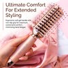 Lily England Rose Gold Plastic Vent Hair Brush for Blow Drying and Detangling Curly, Dry, Normal, Fine and Thick Hair for Women
