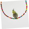 FONDOTIN Wood Beads Bird Toy Sand Bath for Hamsters Parakeet Toy Stand Parakeet Bird Cage Accessories Parrot Play Toys Toy for Parrot Cockatiel Toys The Bird Bite Wooden Beads