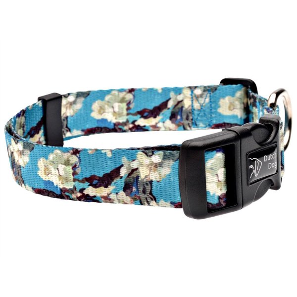 DutchDog Amsterdam Eco friendly Van Gogh dog collar, Almond Blossom, L (20-25 in)