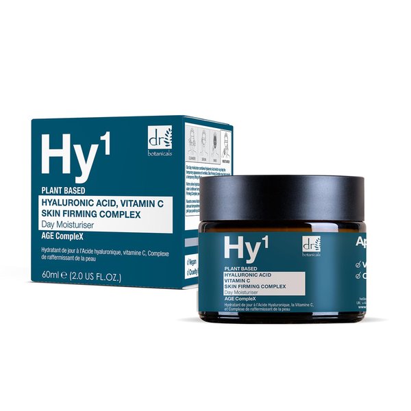 Dr Botanicals Anti Aging Face Moisturiser With Hyaluronic Acid, Vitamin C & Skin Firming Complex, 2.0 Fl Oz | Reduce Wrinkles, Brighten Skin, Hydrate & Boost Suppleness