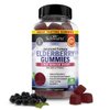 Elderberry Gummies with Zinc and Vitamin C for Adults & Kids - Natural Immune Support - Black Sambucus Elderberries - Powerful Multiminerals Supplement - Gluten-Free, Non-GMO, Vegan Friendly, 60ct
