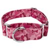 Country Brook Petz - Pink Bone Camo Martingale Dog Collar - Camouflage Collection with 10 Rugged Designs (1 1/2 Inch, Medium)