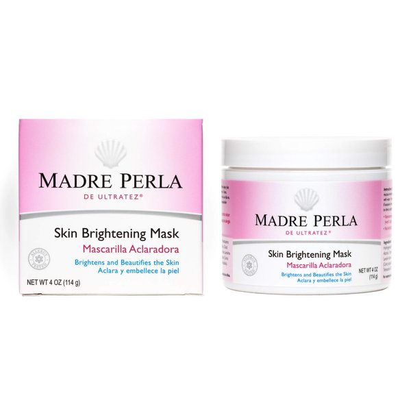 MADRE PERLA DE ULTRATEZ Skin Brightening Mask - Moisturizing Mask for Face and Skin - Allergy Tested and Non Irritating - 4 OZ (1 Jar)
