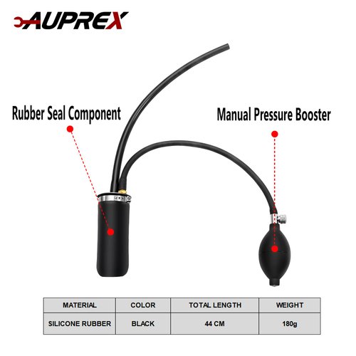 AUPREX Universal Easy Intake Adapter, Automotive Smoke Machine Bladder, Pipes Fuel Leakage Detector, Smoke Leak Diagnostic Tester for 12V Vehicles