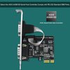 LinksTek 2-Port PCI Express RS-232 DB9 Serial Port Card for Windows XP, Vista,7, 8.x, 10, 11 32/64bit and Linux PCs, PCIE RS232 Card, PCIE Serial DB9 Port Card (PCIE-SE2)