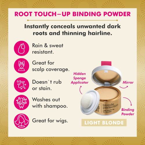 Style Edit Root Touch Up Powder (5 Pack) to Cover Up Dark Roots and Grays Between Salon Visits, Water Resistant, Non-Sticky, Compact And Mess-Free, Light Blonde Hair Color (Total of 5)