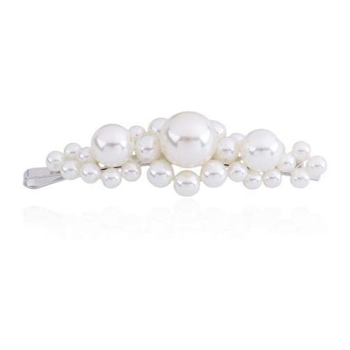 WOIWO 2 PCS Graceful Sweet Metal Pearl Hair Clip Accessories, Ornament Women's Headwear Styling Jewelry