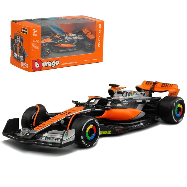 Generic Bburago 1/43 Scale Model Car 2023 MCL60#81 F1 Oscar Piastri Diecast Model Racing Car Collection Gift 38087