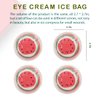 Reusable Eye Gel Pad, Eye Cream Ice Bag, Gel Eye Mask, Alleviate Eye Fatigue, Cool Eye Mask, Hot Compress and Cold Compress, Used for Eye Strain, Smooth Fine Lines and Eye Recovery Surgery (4 pcs)