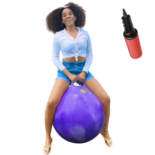 WALIKI Hopper Ball for Kids | Hippity Hop Ball | Jumping Hopping Ball | Therapy Ball | Purple (Ages: 16-101 (29"/75CM))