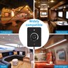 RGBZONE DC12V LED Dimmer Switch, 12V 5A 60W Low Voltage PWM RV LED Dimmer Switch for Halogen, Incandescent, LED Strip Light, Puck Light, Awning Light, Used for RV, Travel Trailer, Marine, Auto
