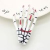 Lurrose 12PCS Devil Skeleton Hair Clips Ghost Claws Hand Hairpins Crocodile Hair Pins for Halloween Party