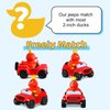 Jeep for Rubber Ducks, 3.5 Inch Jeep Toy Match Most 2 in Rubber Ducks, Jeep Toy for Jeep Dashboard Decorations Accessory Jeep Duck Collection Christmas Birthday Gifts(red)
