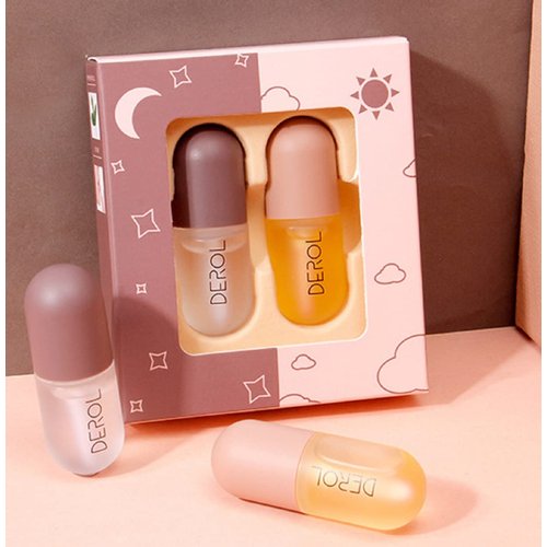Lip Plumper,Derol Lip Plumper by NVYUE,Natural Lip Plumper and Lip Care Serum,Lip Enhancer for Fuller(2PCS)