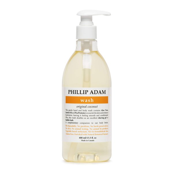 Phillip Adam Coconut Body Wash for All Skin Types - Sulfate Free and Gluten Free - All Natural Based Ingredients - 13.5 Ounce