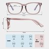 MAXJULI Blue Light Blocking Glasses,Computer Reading/Gaming/TV/Phones Glasses for Women Men(Light Coffee)
