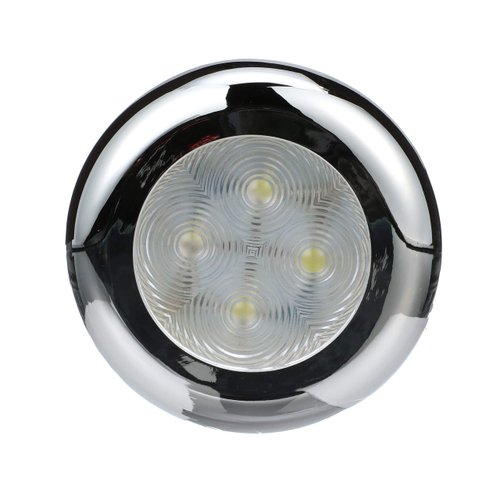 Seachoice 03101 LED Courtesy Interior Light Chrome/White Bezel - White LED