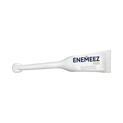 DocuSol Enemeez Kids Enema, Mini-Enemas for Ages 2-12, Docusate Sodium Stool Softener, Fast-Acting Constipation Relief, Promotes Bowel Movement in 2-15 Minutes, 5 Single-Use 5ml Disposable Tubes