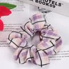 Scrunchies for Hair Plaid Elastic Hair Ties Ponytail Holder Hair Bands for Women Accessories Bandana Scrunchies