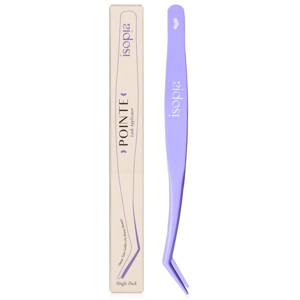 ISOPIA Lash Applicator Tool, Cluster Lash Tweezers, Curved Eyelash Tweezers for Easy Lash Application and Removal, More Convenient Lash Buddy Lash Clip